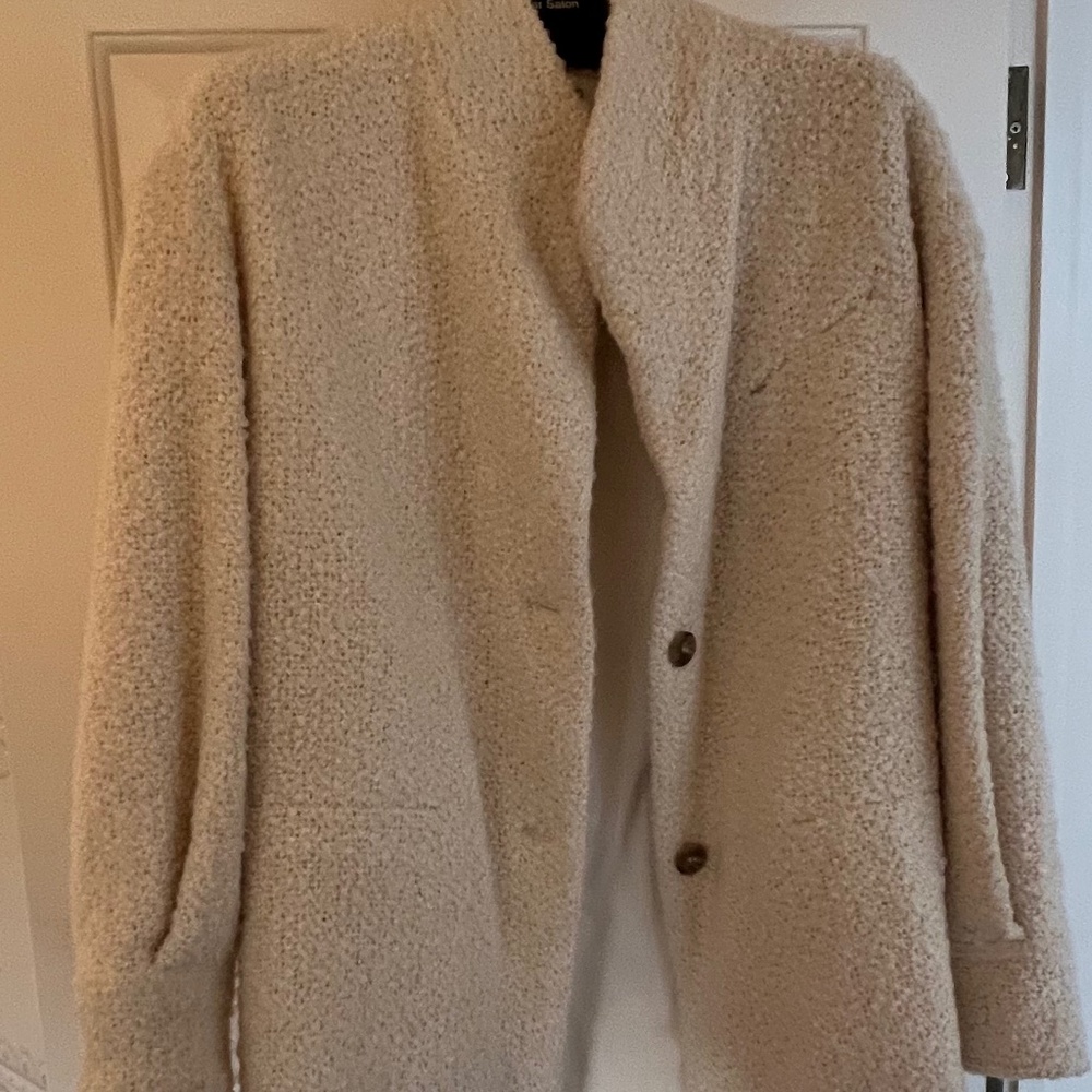 Iro Boucle Cream coat